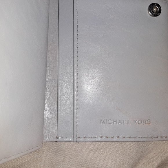 Michael Kors Gray Leather Wallet - Picture 5 of 5